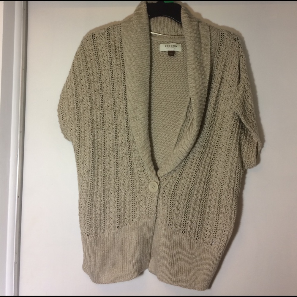 Shirt sleeve sweater