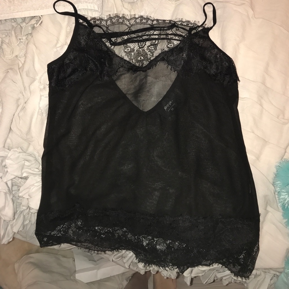 •Sheer Black Tank• - Picture 2 of 3