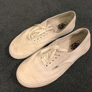 Classic white VANS men size 10