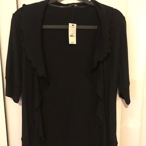 Express Black s/s Cardigan Sweater L