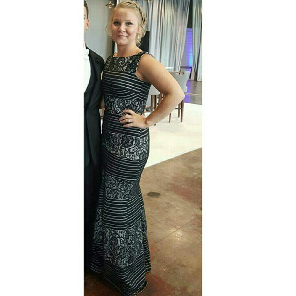 Black and Cream gown
