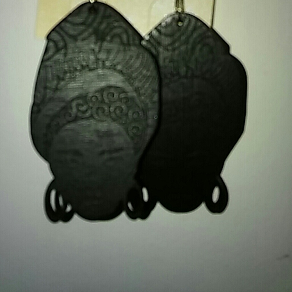 Afrocentric Nubian silhouette earrings