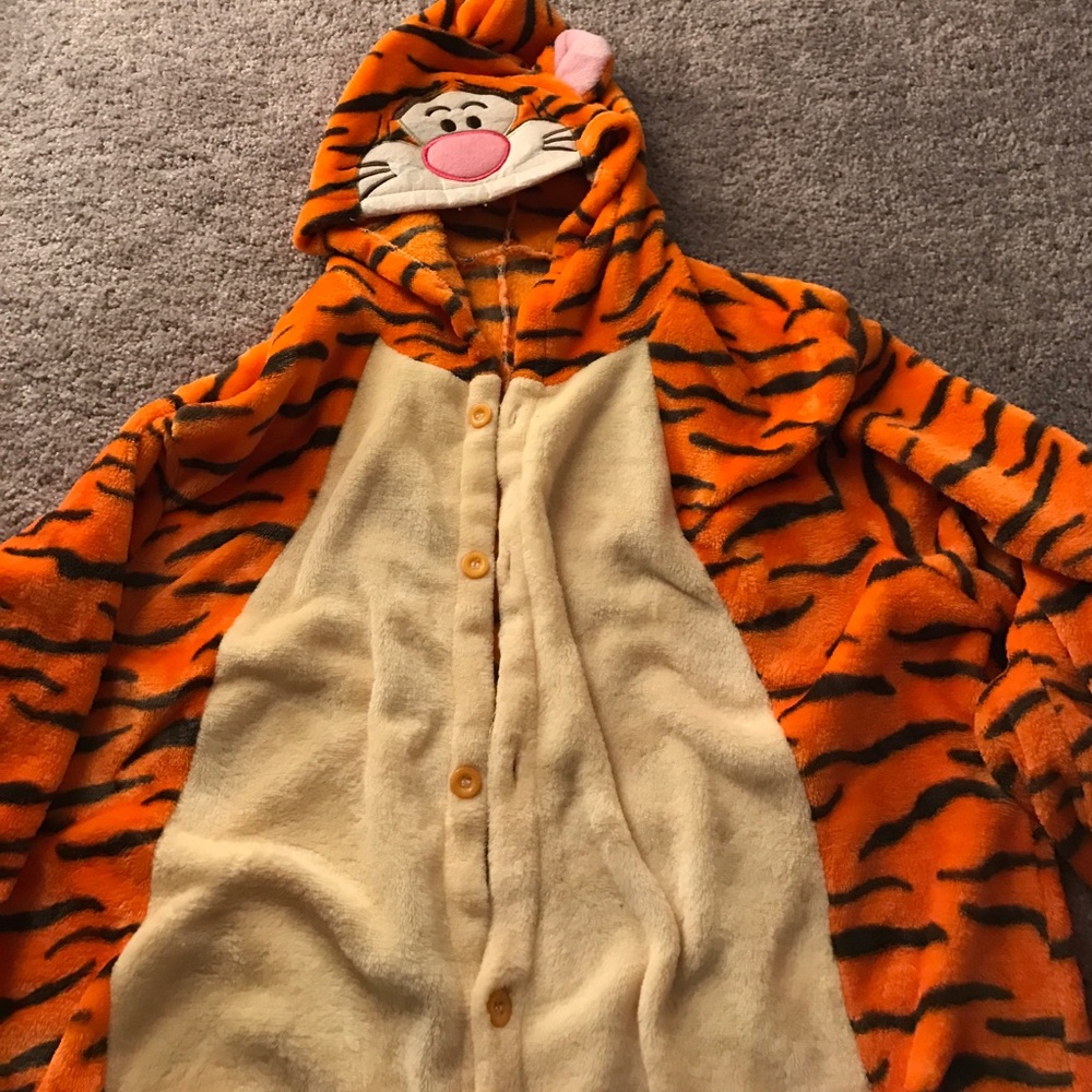 Tigger plush onesie