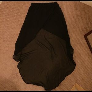 High low chiffon skirt