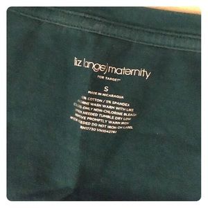 Teal maternity top