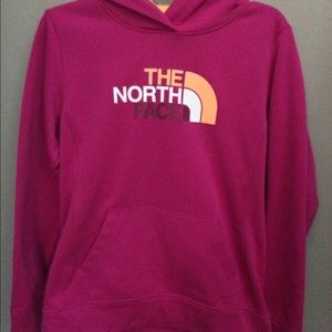 Pink North Face sweatshirt