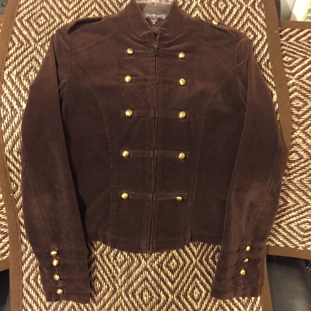 SOLD Chocolate ORMA Corduroy Sgt. Pepper Jacket