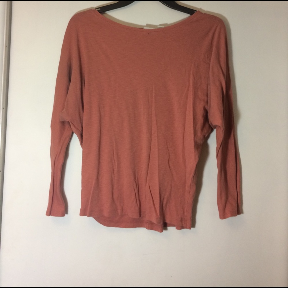 Burnt orange long sleeve tee