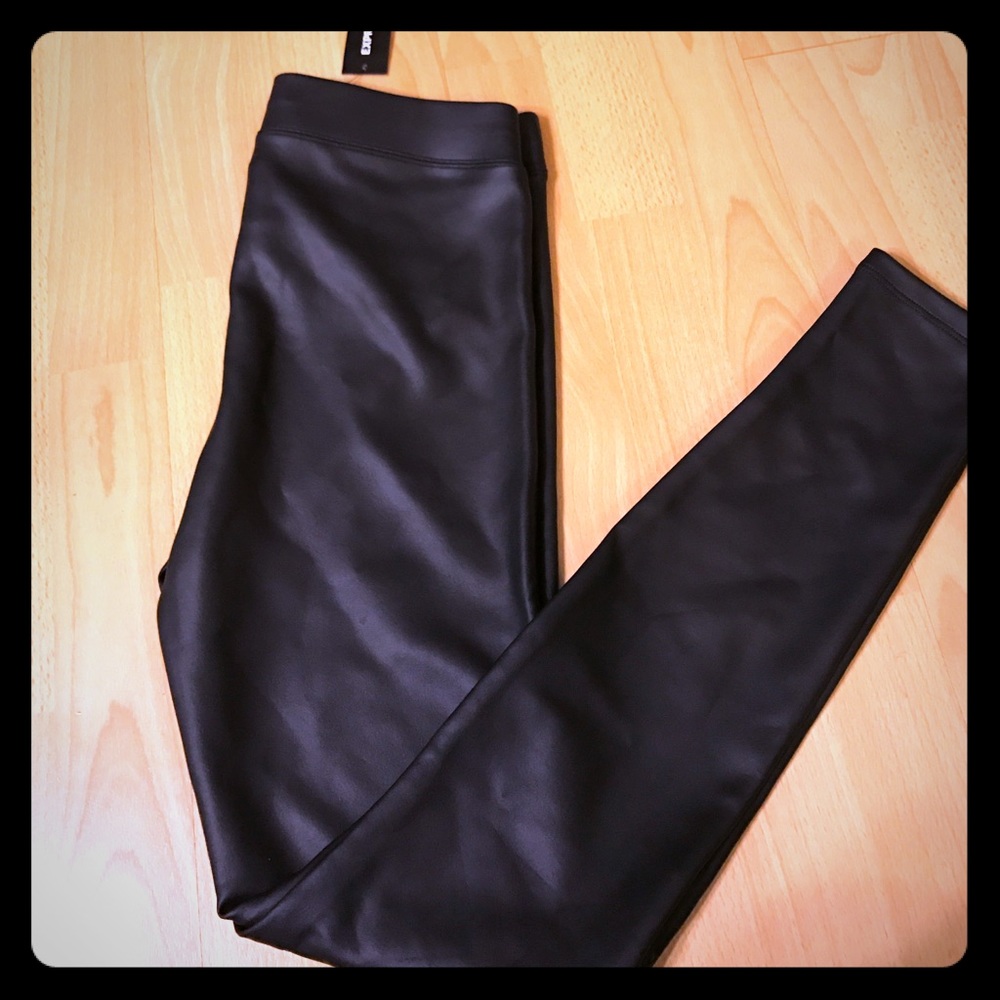 New express "leather "leggings in black