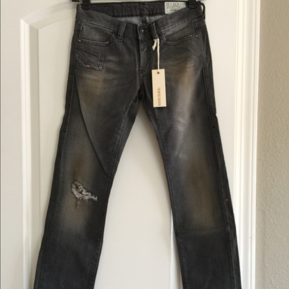 New Diesel XEROZ low rise slim straight leg jeans