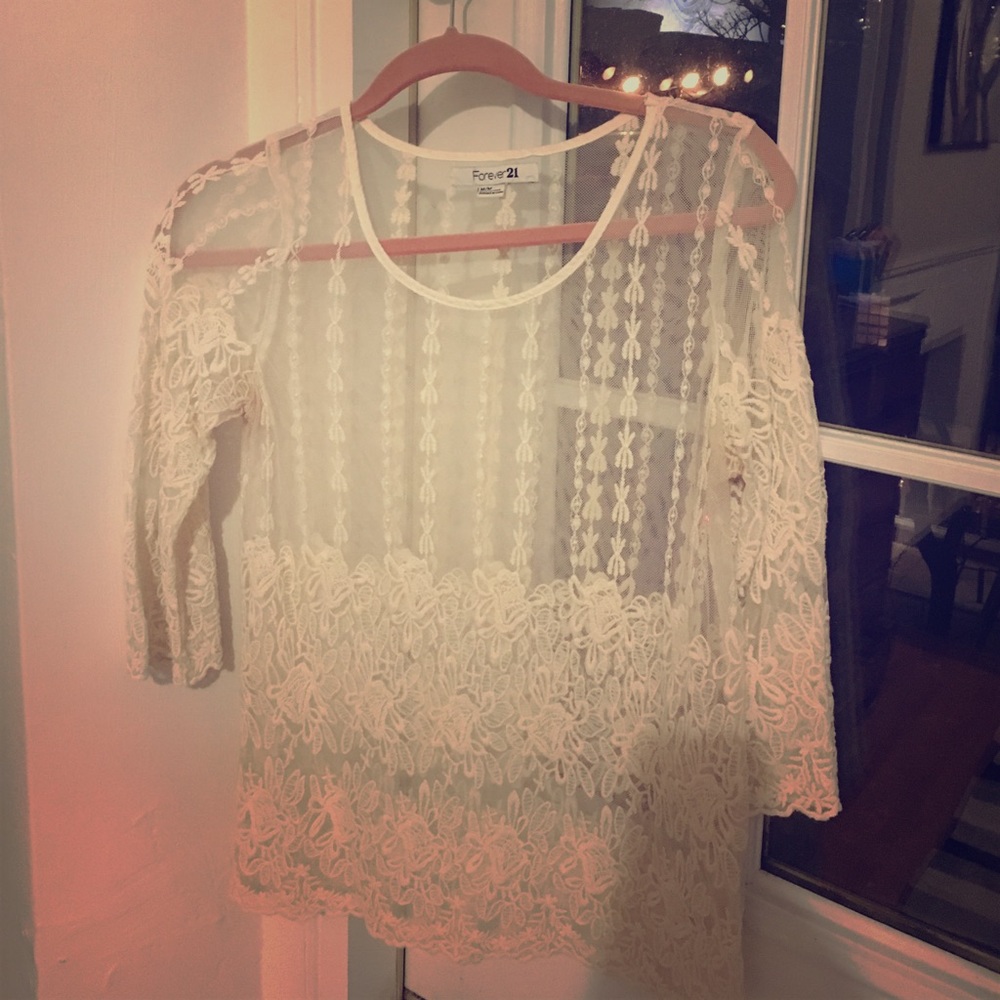 Floral lace blouse