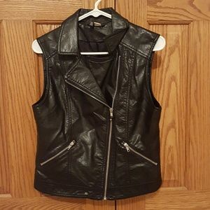 Faux Leather vest