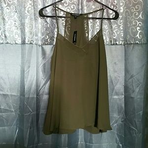 NWT Express olive green cami