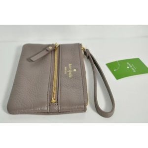 Kate Spade gray wristlet