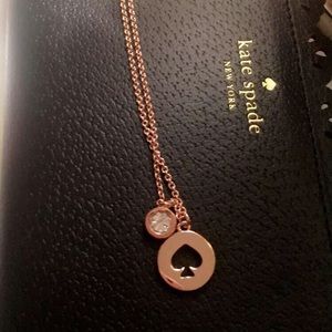 Rose gold Kate spade necklace