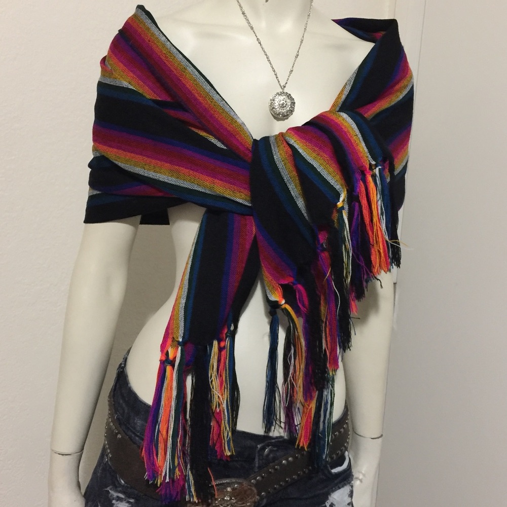 New. Hand made Shawl / Rebozo - Picture 8 of 12