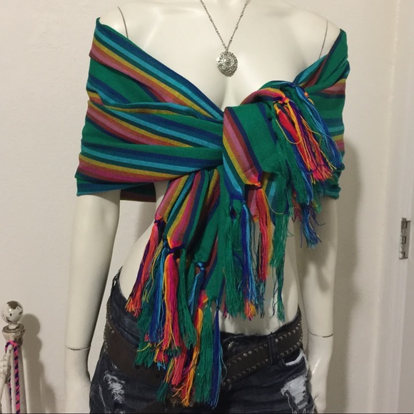 New. Hand made Shawl / Rebozo - Picture 6 of 12