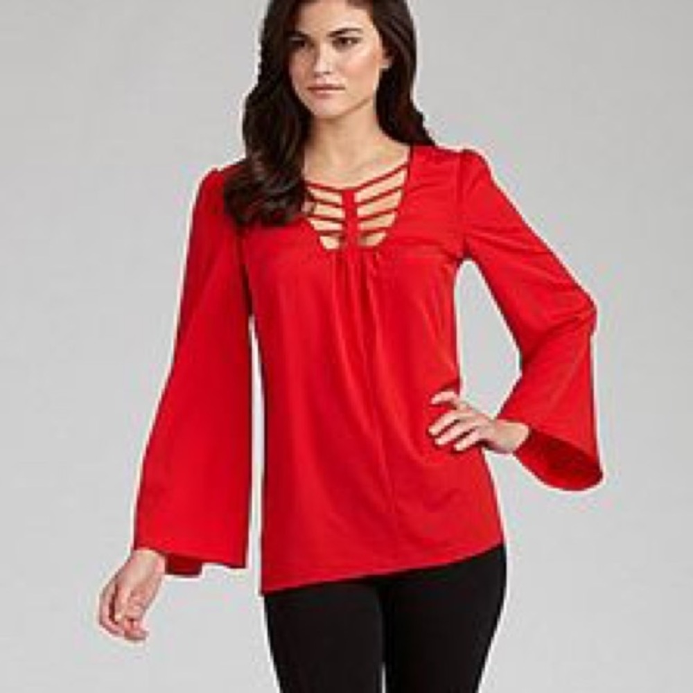 NWT Gianni Bini XS red top