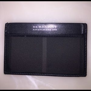 Burberry card case black/gray check
