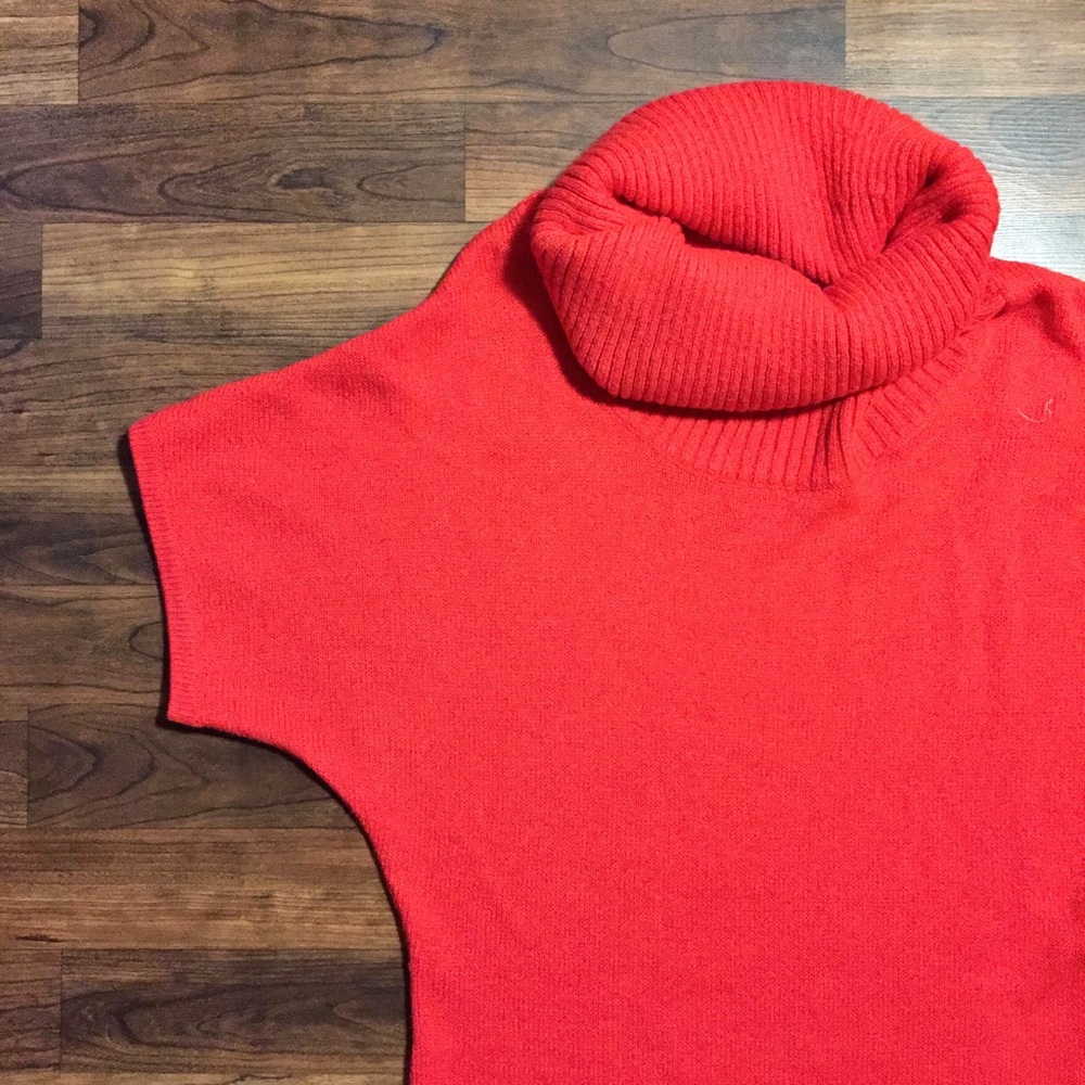 H&M DIVIDED Red Cowl Neck Sweater Dress