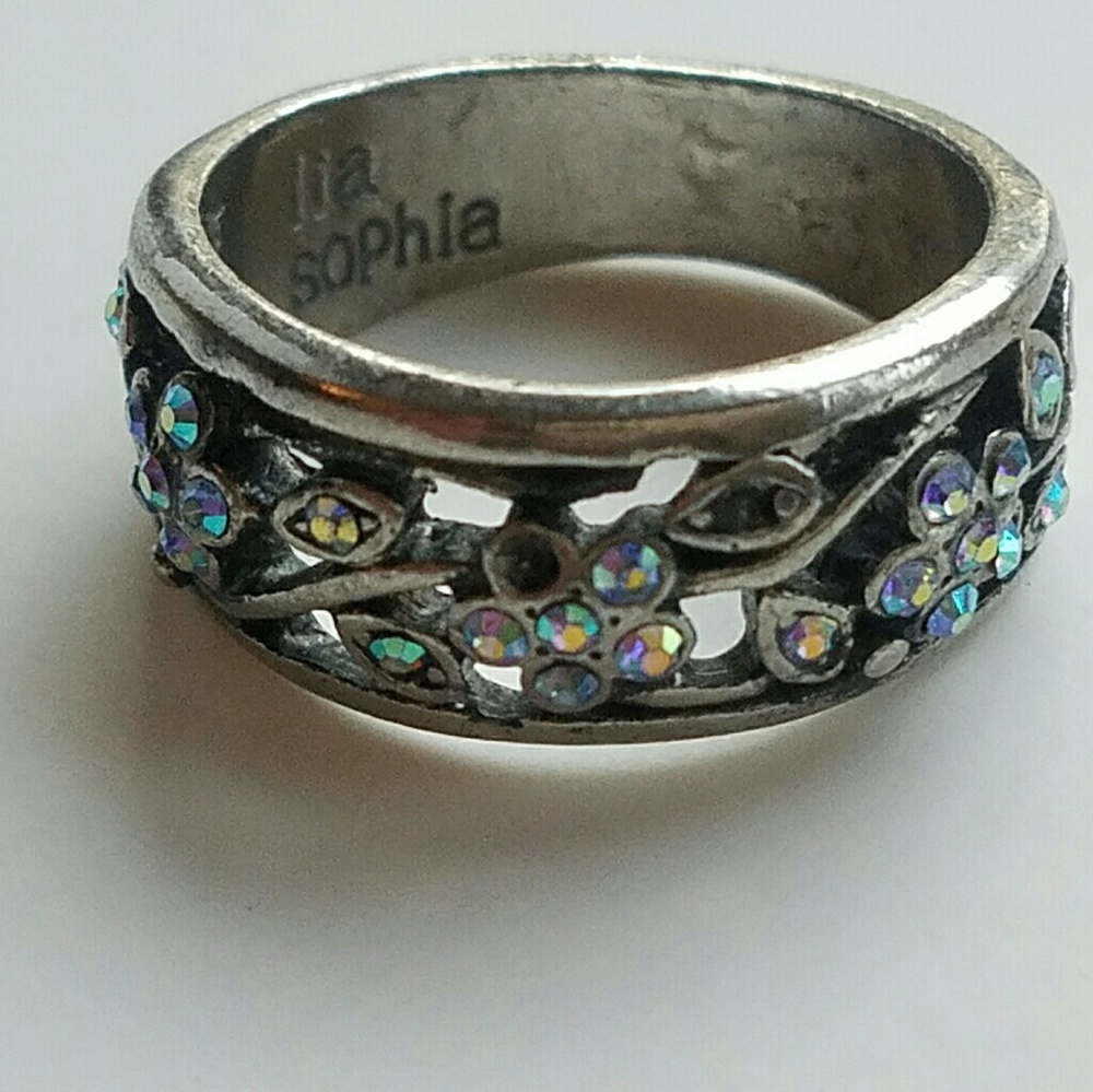 Lia Sophia Garden Party ring SZ 8