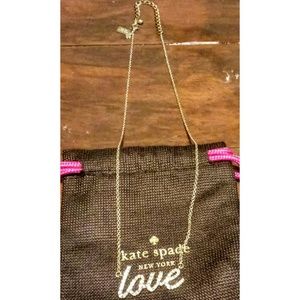 LOVE Kate Spade Gold Necklace
