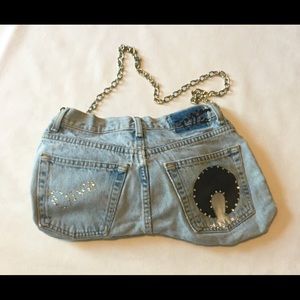 Denim clutch