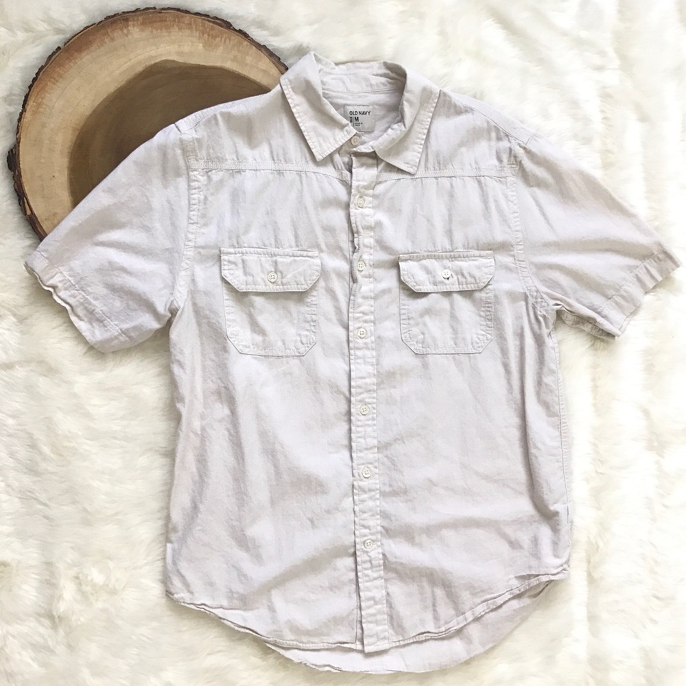 Old Navy Short Sleeve Men's Shirt 100% Cotton