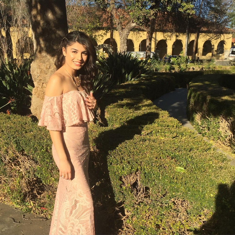 Blush Pink Off The Shoulder Dress 👗