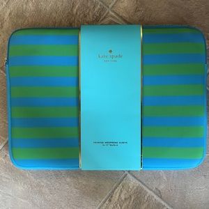 Candy striped Kate spade laptop case