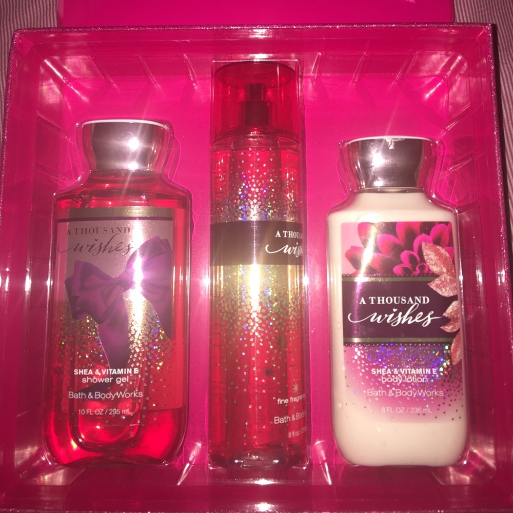 Bath and body a thousand wishes set