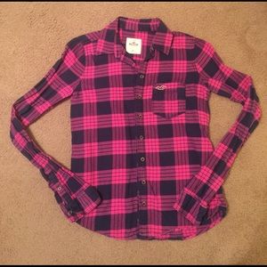 Hollister flannel button up!