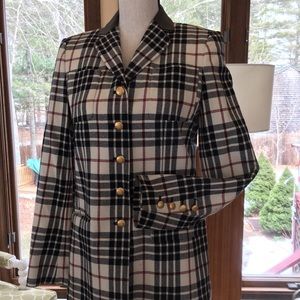 Rena Lange Plaid Western Blazer