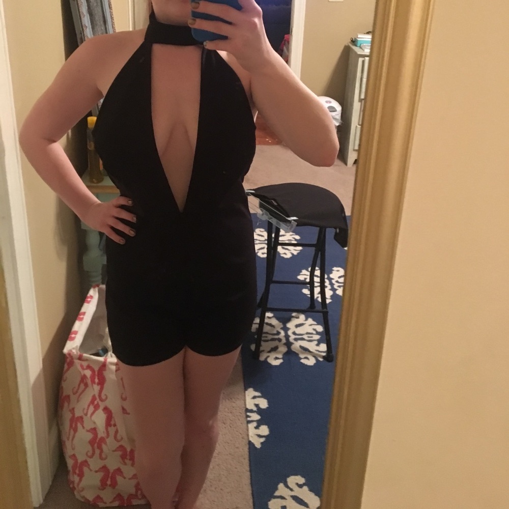 Sexy black romper