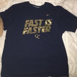 Fast is faster Nike navy blue t shirt!