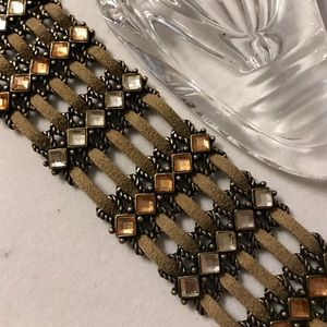 🌸Matte Gold Suede Bracelet