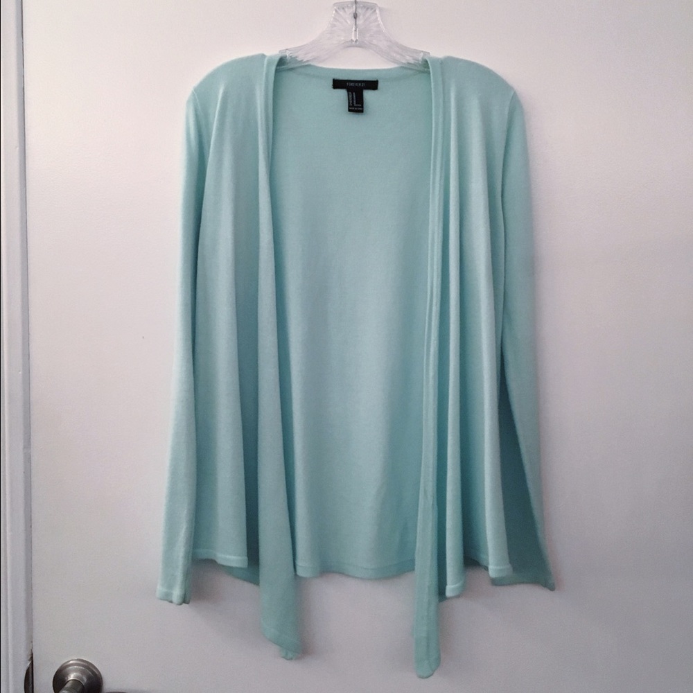 Forever 21 Mint Cardigan