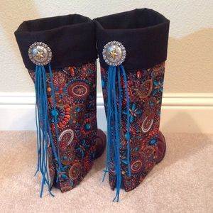 Western country boot rugs