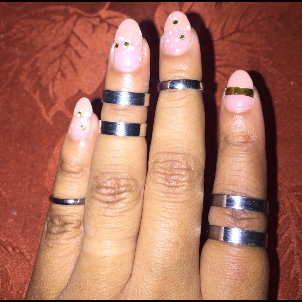 4pc Midi ring set