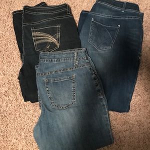 Lane Bryant Jeans and capris.