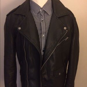 Leather coat
