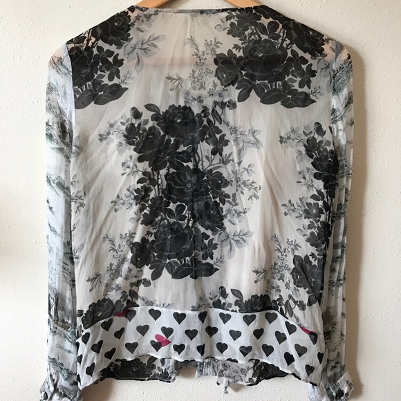 ⭕️SOLD⭕️Anthro In Spades Blouse by LeifNotes - Picture 4 of 4