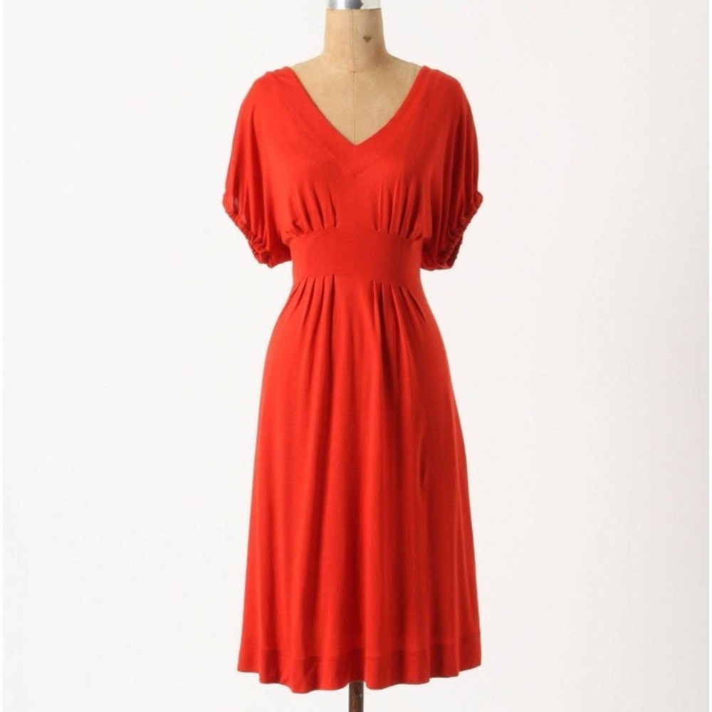 Anthropologie Back Porch Dress, Blouson By Deletta