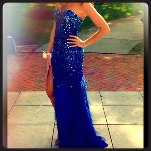 Beautiful blue Jasz Couture dress!