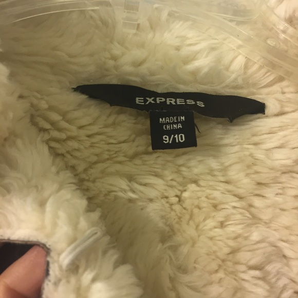 Express genuine suede coat with furry lining - Picture 3 of 4