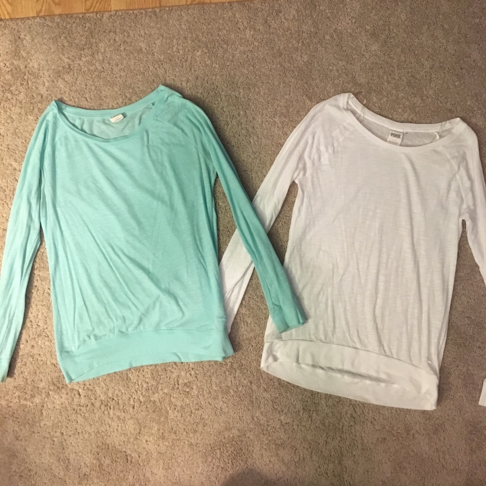 Bundle of 2 Victoria's Secret PINK Long Sleeve Tee