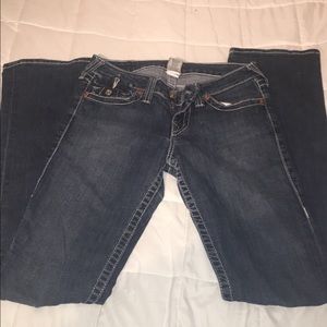 authentic dark wash bootcut true religion jeans