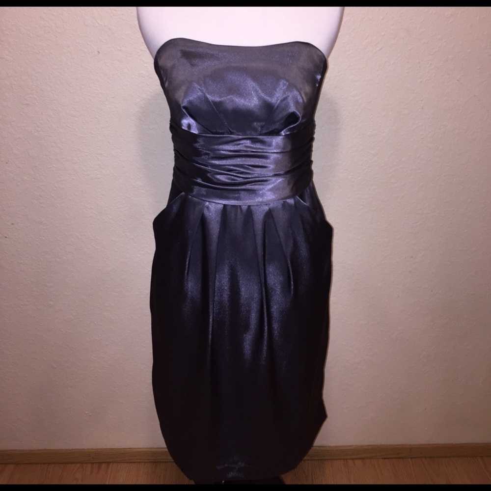 David's Bridal strapless dress