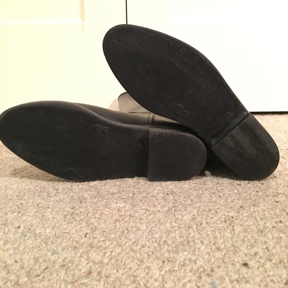 Tall Vintage Black Rubber Riding Boots - Picture 3 of 5