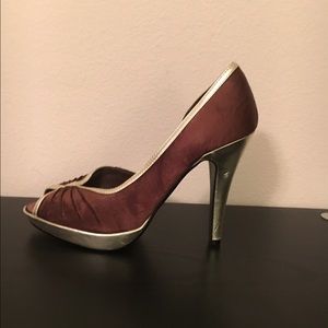 Brown and Gold Charlotte Russe heels